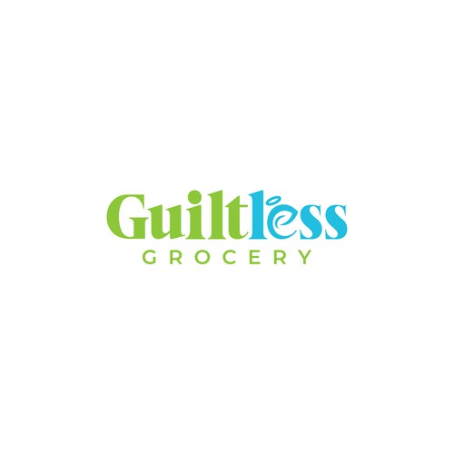 Simple Guiltless Grocery logo for healthy e-commerce store Design by saki-lapuff