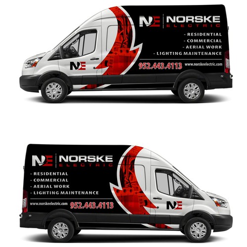 Van Wrap for Electrical Company - Logos and Specs attached! Design by RicardoRS