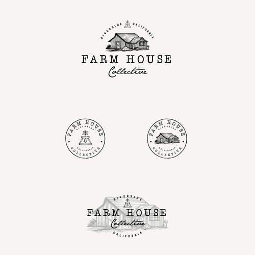 Design a mid-century modern, hipster logo for "Farm House Collective" retail & hospitality venue Design by CBT