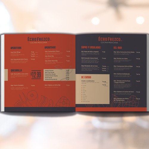 Echo Frezco Menu Design by TheElevens 11.11