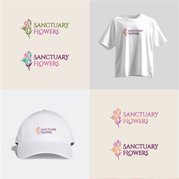 Design an iconic logo for our small flower farm