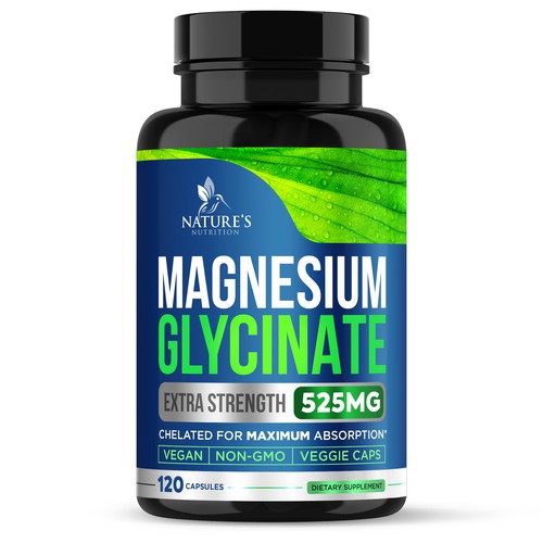 Natural Magnesium Glycinate Design needed for Nature's Nutrition Design by gs-designs