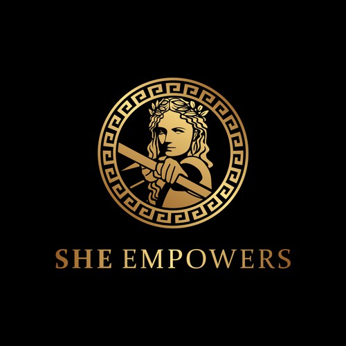 SHEempowers - luxurious design of a woman preferrably in some kind of a circle to appeal to women professionals Design by dinni