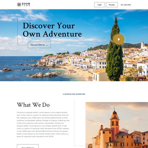 Design a global website connecting beautiful towns and people who could have want to live there. Design by unbox.style⚡️