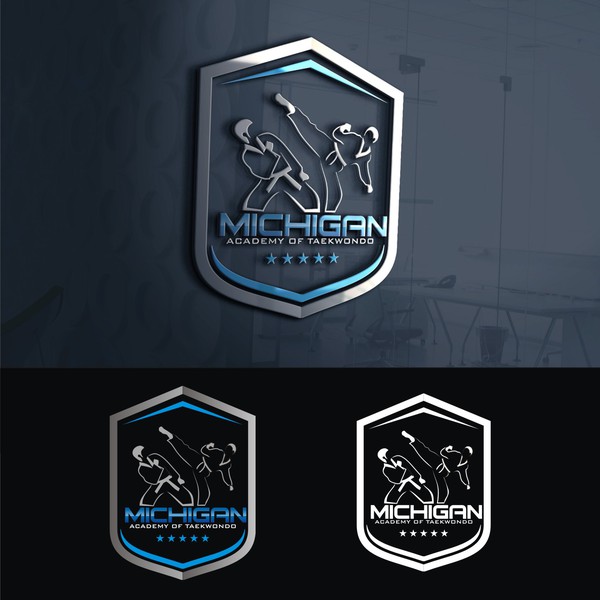 Diseño de DF_5 titulado "Michigan Academy of Taekwondo "