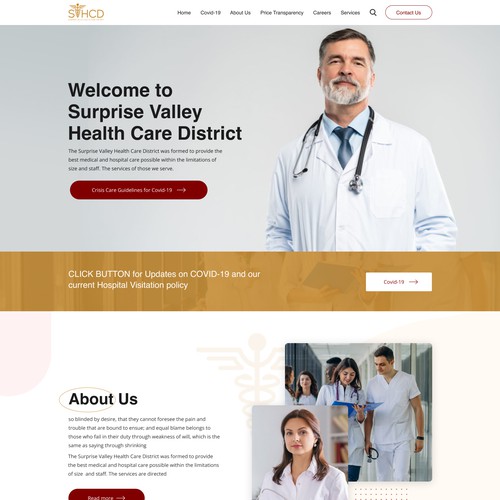 Homepage design of Health Care Website Design von monodeepsamanta