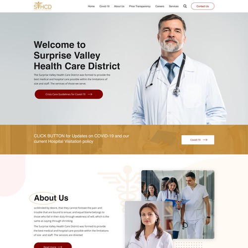 Homepage design of Health Care Website Design by monodeepsamanta