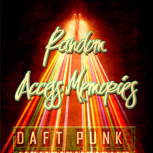 99designs community contest: create a Daft Punk concert poster Diseño de Nowitza