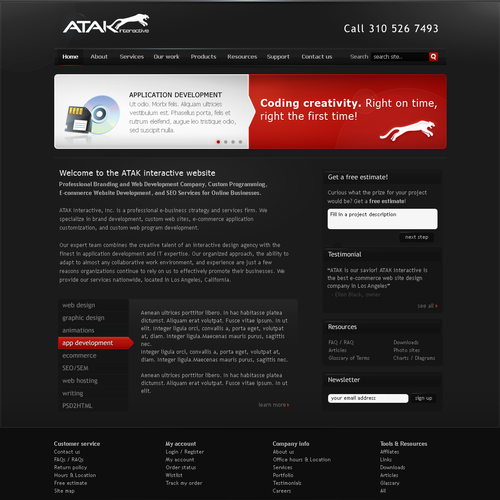 Interactive Services Agency Web Redesign - Award Winner Wanted Design by Netraam