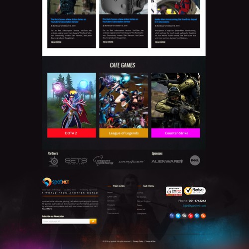 Spotnet website Design by Harshall