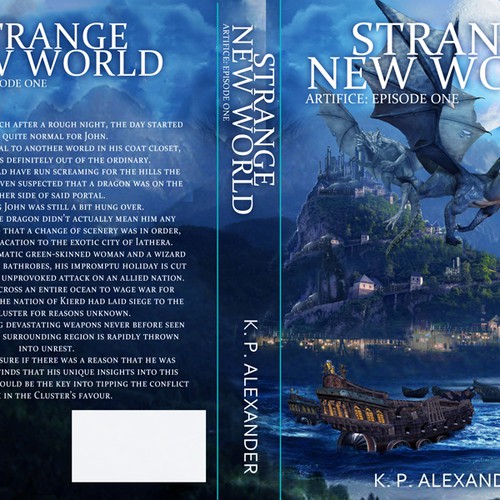 Fantasy Novel "Artifice: Episode One" needs a new cover design! Design por Marco Rano