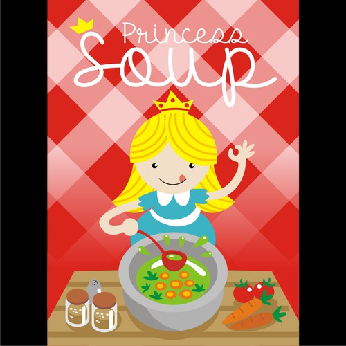 "Princess Soup" children's book cover design デザイン by Warnaihari