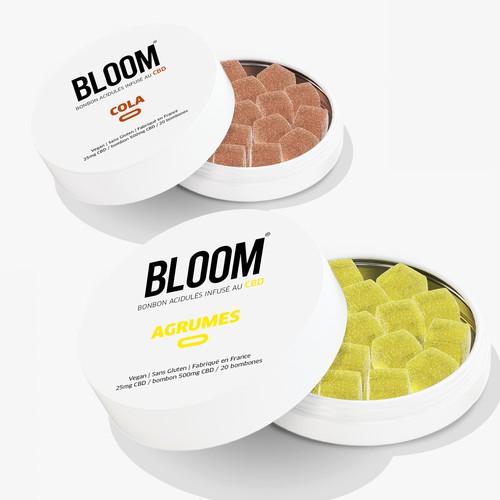 BLOOM CBD Gummies need his new packaging Design by Loren Meza