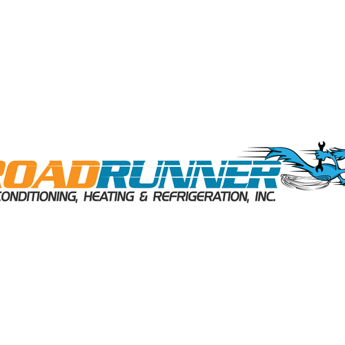 logo for Roadrunner Air Conditioning, Heating & Refrigeration, Inc. Design by Kang JM