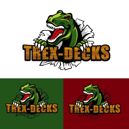 Trex-Decks Logo Contest - Dinosaurs and Decking! | Logo design contest