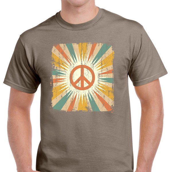 Peace Retro 70's Tshirt Design
