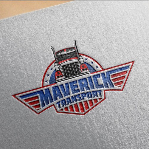 Bold logo for Maverick Transport Design by GengRaharjo