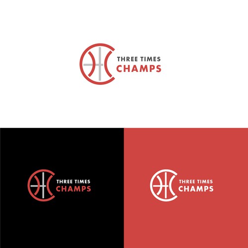 Basketball Logo for Team 'Three-Time Champs' - Your Winning Logo Featured on Major Sports Network Design by Guane