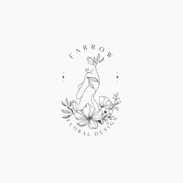 Design realizzato da T-Design intitolato "logo for floral business"