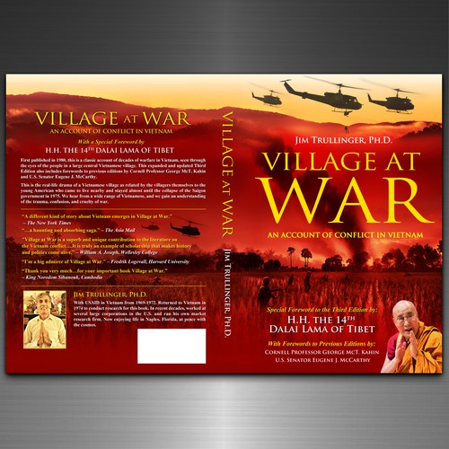 Cover for Third Edition of Classic Work on the Vietnam War. Special Foreword by H.H. the Dalai Lama.-ontwerp door Rav Astra