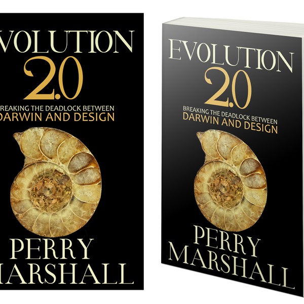 Create an Intelligent Design/Evolution-inspired trade book cover!