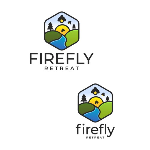 Firefly Retreat. Fun logo inspiring families to explore the outdoors! Design réalisé par MarcusMark