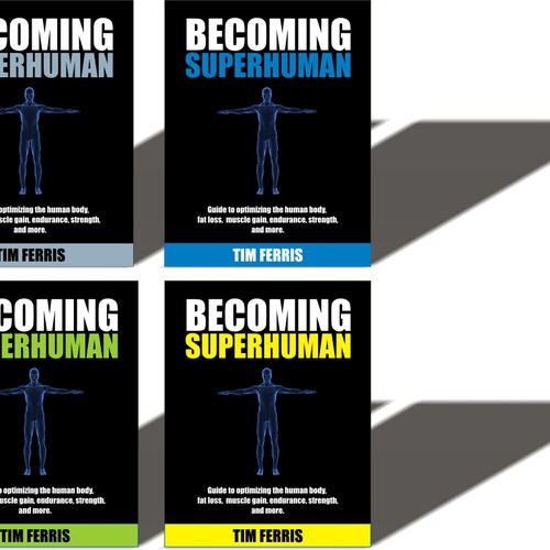 "Becoming Superhuman" Book Cover Design by oscargomezz
