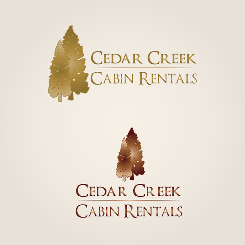 Logo For Cedar Creek Cabin Rentals Logo Design Contest