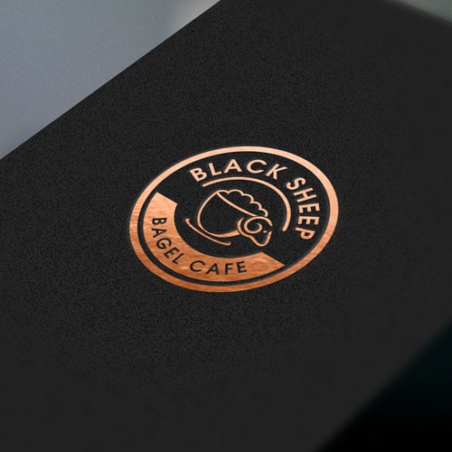 Black Sheep Bagel Cafe needs a trendy hipster logo Logo design contest