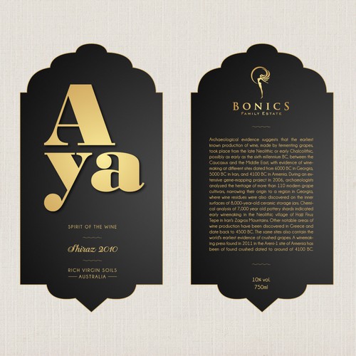 All New Luxury Wine Label Réalisé par Ko studio