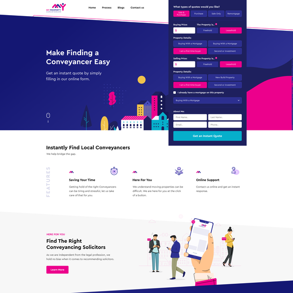 Website for real estate agency