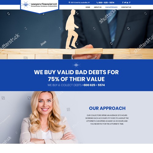 Debt Collection Website Design by Creative GS