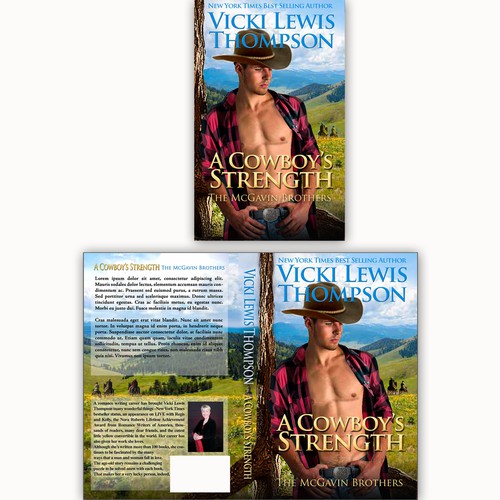 Create book covers for a new western romance series by NYT bestseller Vicki Lewis Thompson デザイン by Kristin Designs