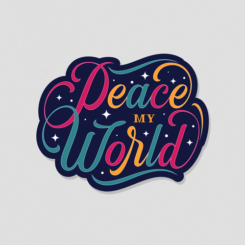 Design A Sticker That Embraces The Season and Promotes Peace Design by EDSTER