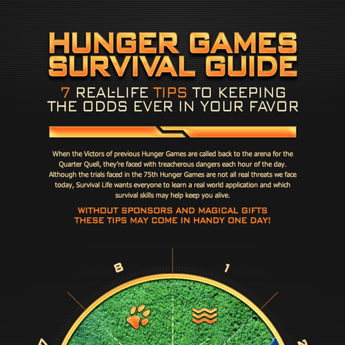 Hunger games survival guide: 7 real-life tips to keeping the odds ever in  your favor, Infographic contest