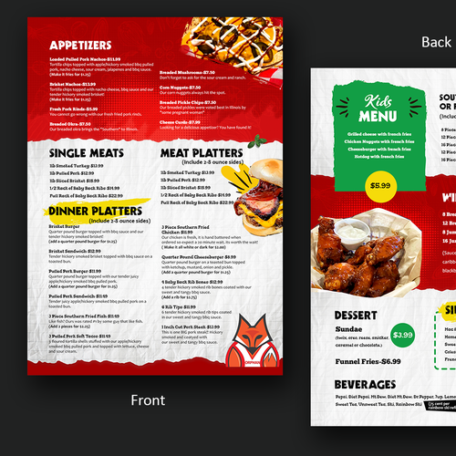 Bright colorful menu to catch the attention of EVERYONE! Design von Smarika Ahuja ❤