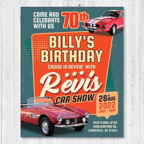 Car Show Flyer Design réalisé par Mulyana D-Zign