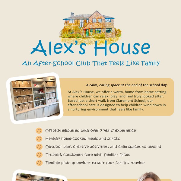 Poster for children's minder 