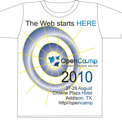 1,000 OpenCamp Blog-stars Will Wear YOUR T-Shirt Design! Diseño de Kuci