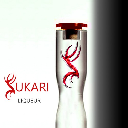 Label design for a vodka bottle and marketing material Diseño de barbaraFI