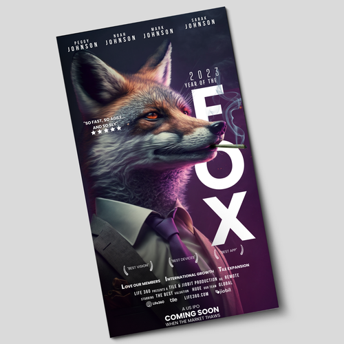 Life360 2023 Year of the Fox Poster Design by Ashley Cannuli