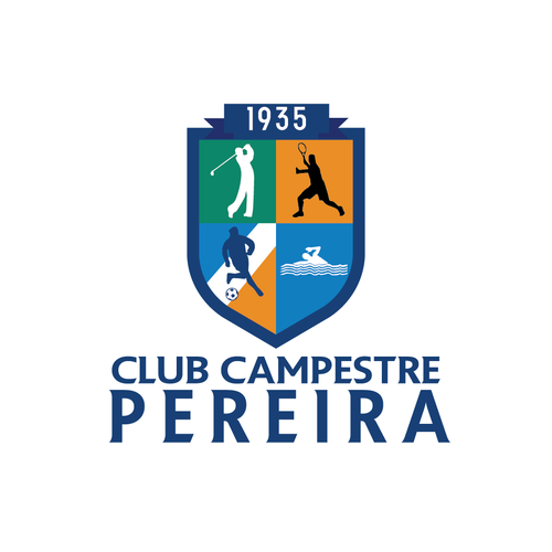 Design vincitore del contest "Te reto a crear un logo para un Club Campestre con más de 80 años de historia."