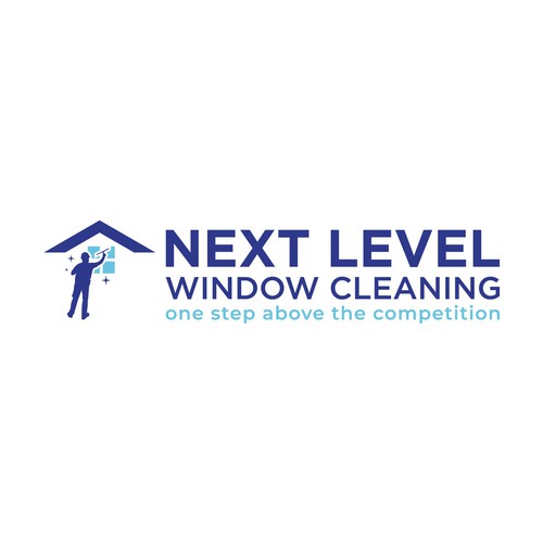 eye-catching window cleaning logo, appeals to homeowners. Design by sriredjeki