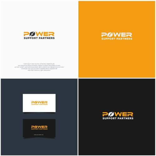 Home Generator Company Logo Design - Power Support Partners Design by WanExpert™