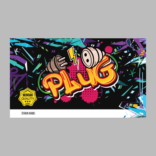 Design an urban looking label for a cannabis street brand that specializes in bulk flower sales Design by Mulyana D-Zign
