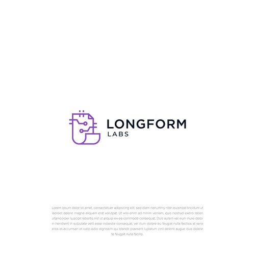 Classy but techy logo for content marketing services. The pen is mightier than the... computer chip? Design by Ḍijhā'in