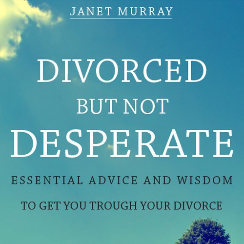 book or magazine cover for Divorced But Not Desperate Diseño de 23justdesign