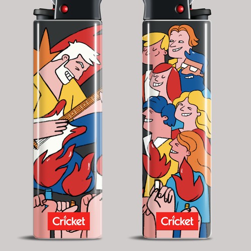 Create illustrations for a limited collection of Cricket Lighters (Multiple Winners) Design by Irena R