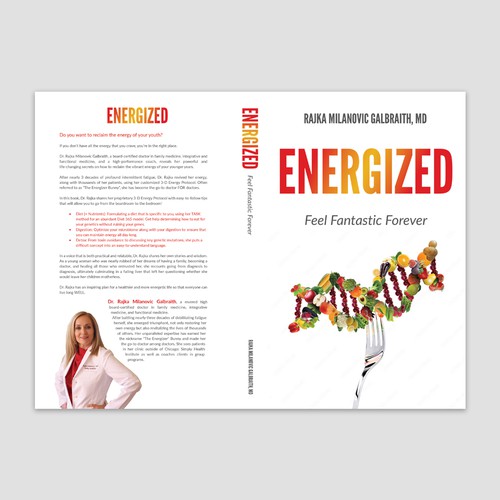 Design a New York Times Bestseller E-book and book cover for my book: Energized Réalisé par Retina99