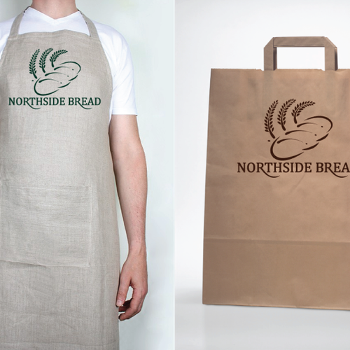 can you create a rustic logo for my bakery specializing in crusty, artisan bread? Ontwerp door JamieLoftus